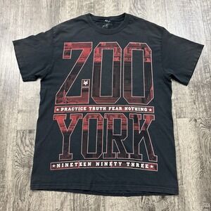 Zoo York Skater Graphic Tee T Shirt Y2K Black L